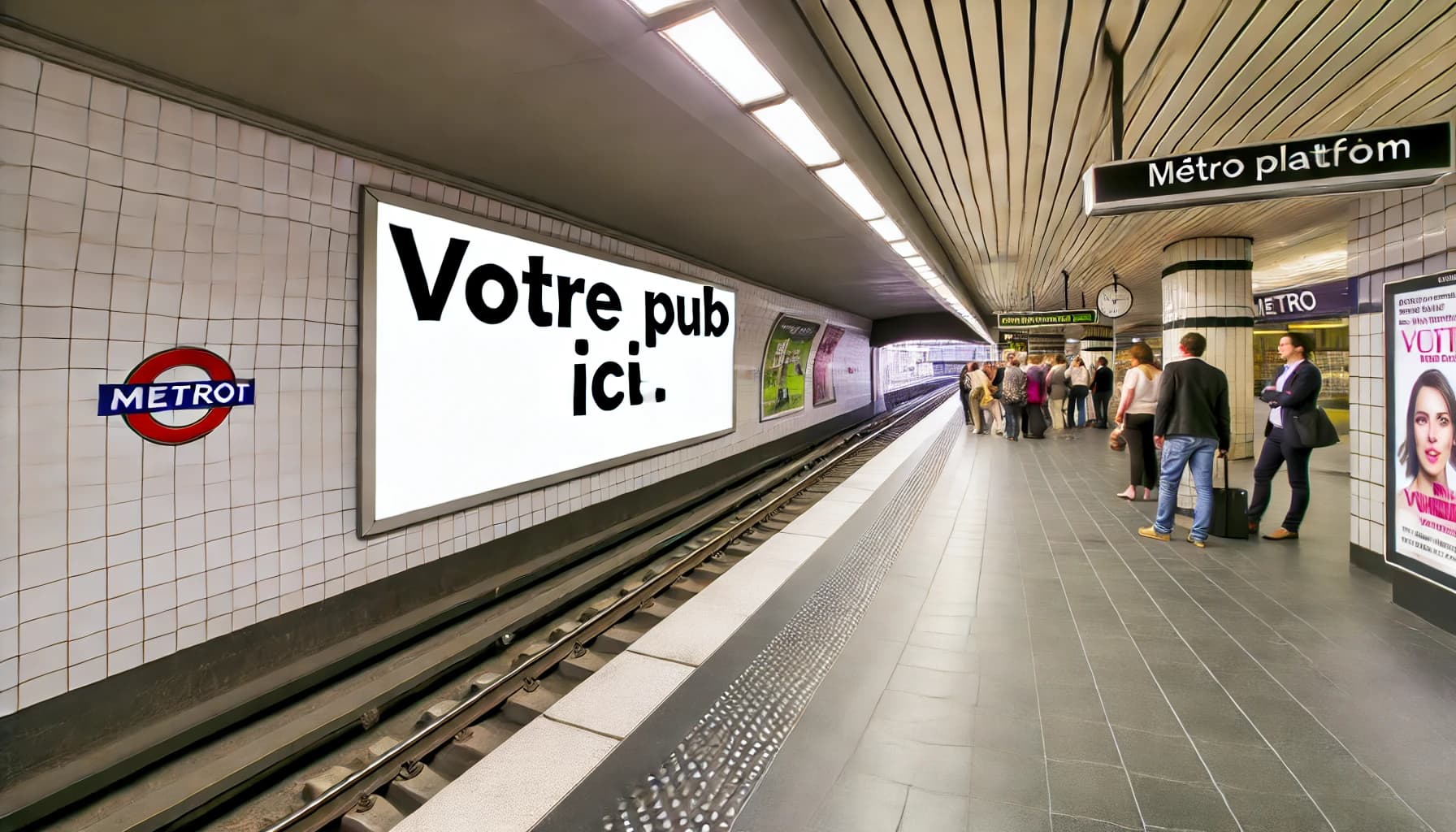 wait marketing affichage metro